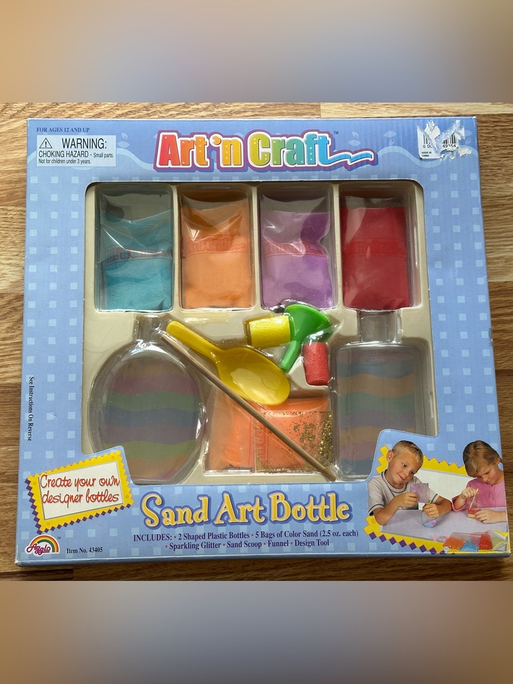 Art 'n Craft Sand Art Bottle Kit - Multicolor Sand